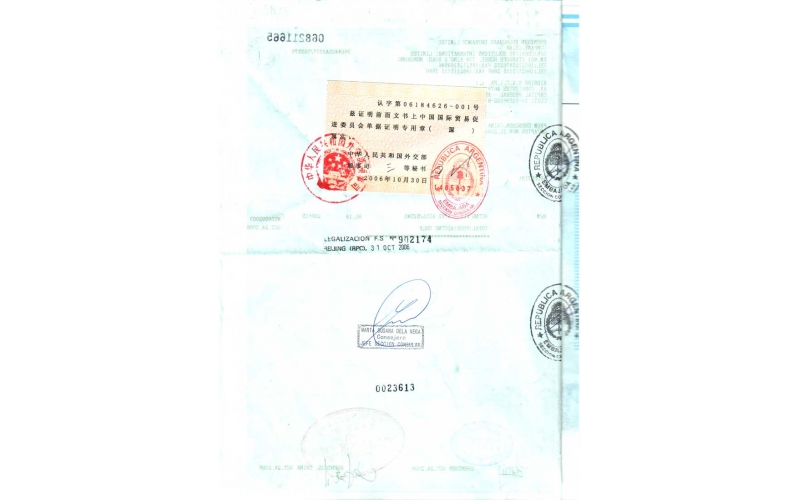 MP3 當時的LICENSE，出口阿根廷的記錄